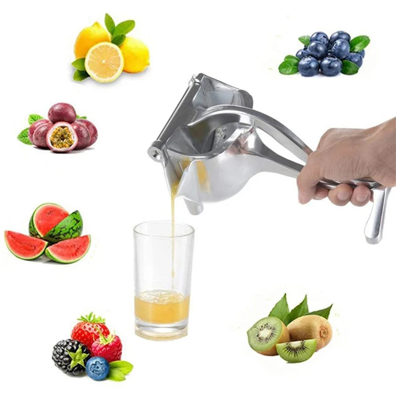 Presse-Agrumes Manuel Premium – Jus Frais en Un Geste, Sans Électricité ! (100 % Alliage d’Aluminium)