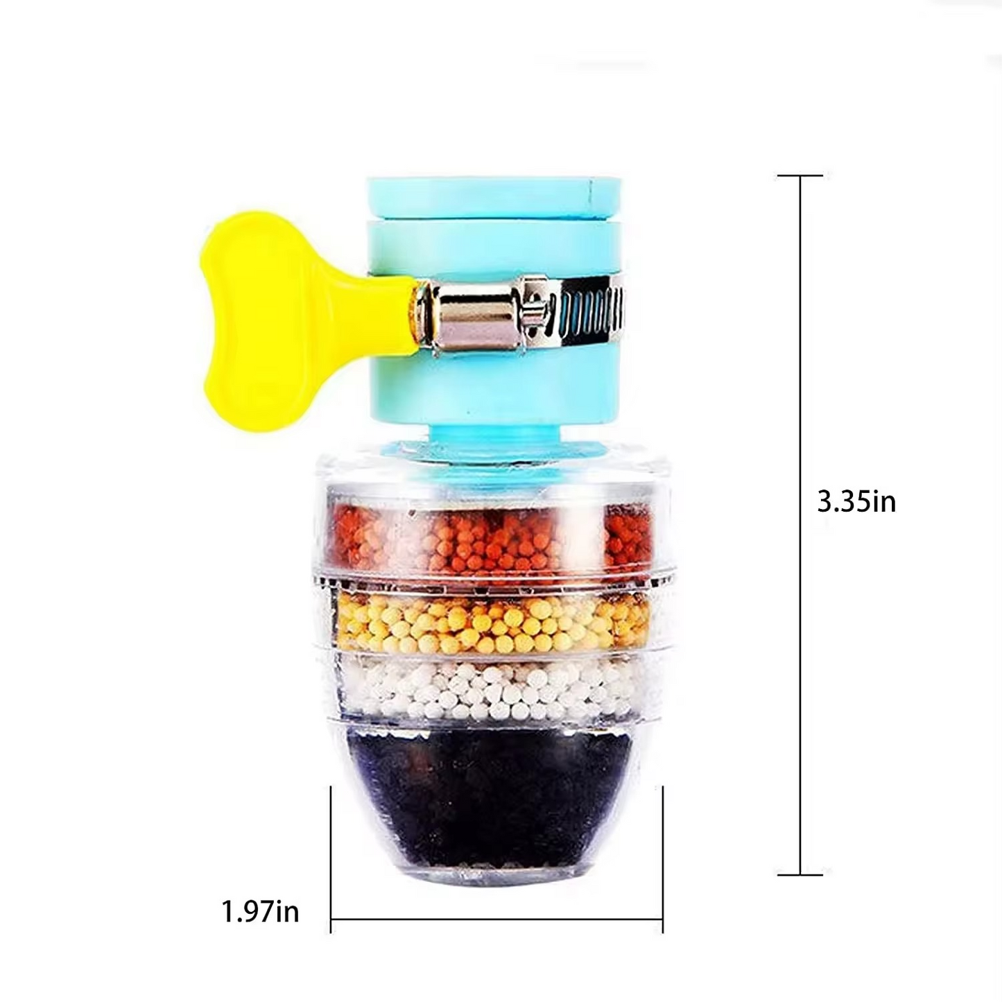 Pack de 3 – Purificateur de Robinet Universel 5 Couches | Anti-Éclaboussures & Filtration Avancée