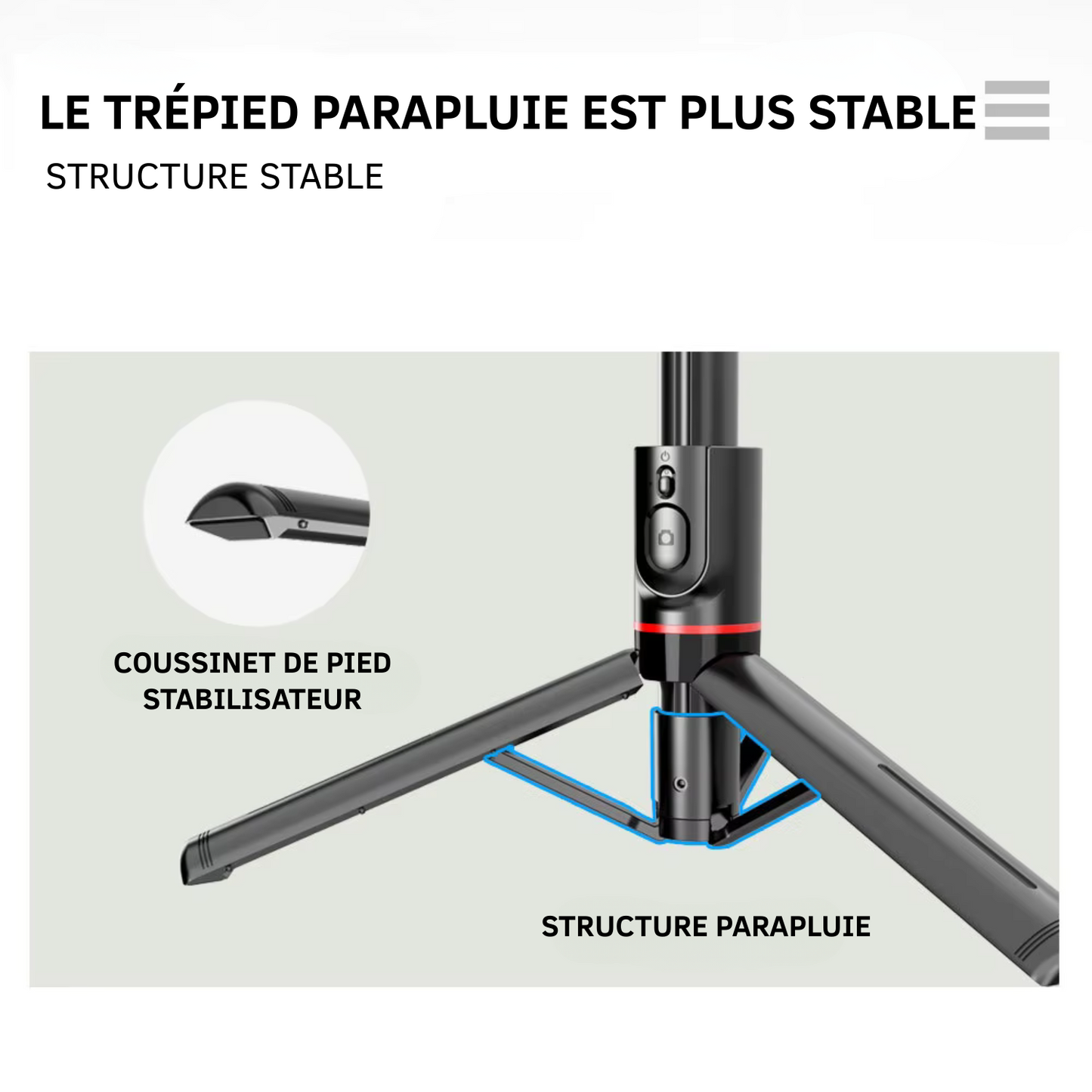 Perche à Selfie 3-en-1 avec Trépied et Double Éclairage LED – Pour des photos et vidéos toujours parfaites !