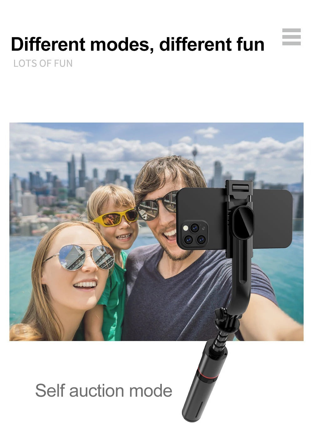 Perche à Selfie 3-en-1 avec Trépied et Double Éclairage LED – Pour des photos et vidéos toujours parfaites !